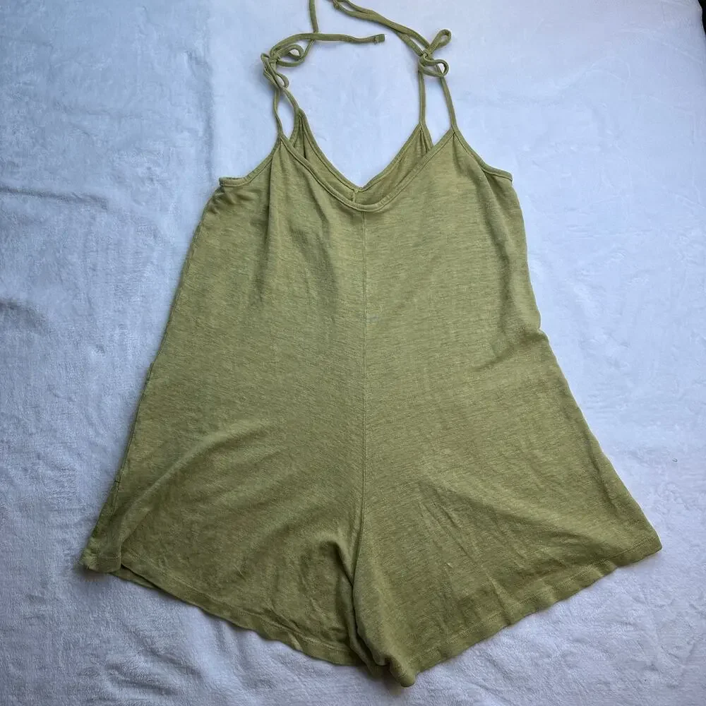Jungmaven Sespe Short Romper Size Small Margarita Green 100% Hemp NWT - Picture 4 of 16